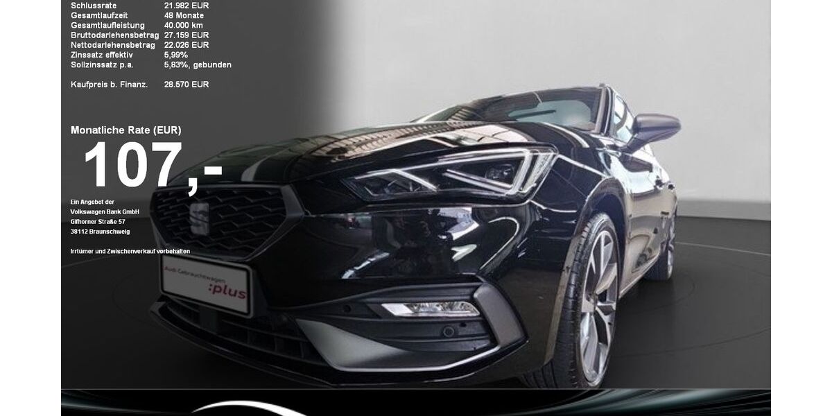 Seat Leon 15.833 km 28.310 &euro; Baden-Baden 76530