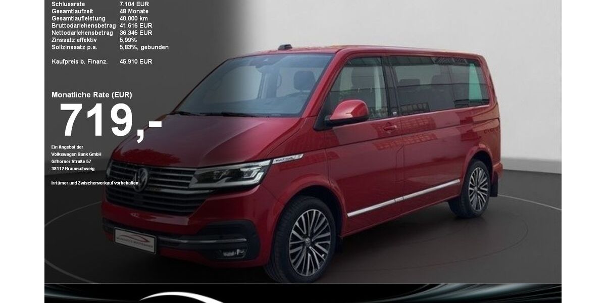 VW T6 Multivan 61.256 km 45.380 &euro; Baden-Baden 76530