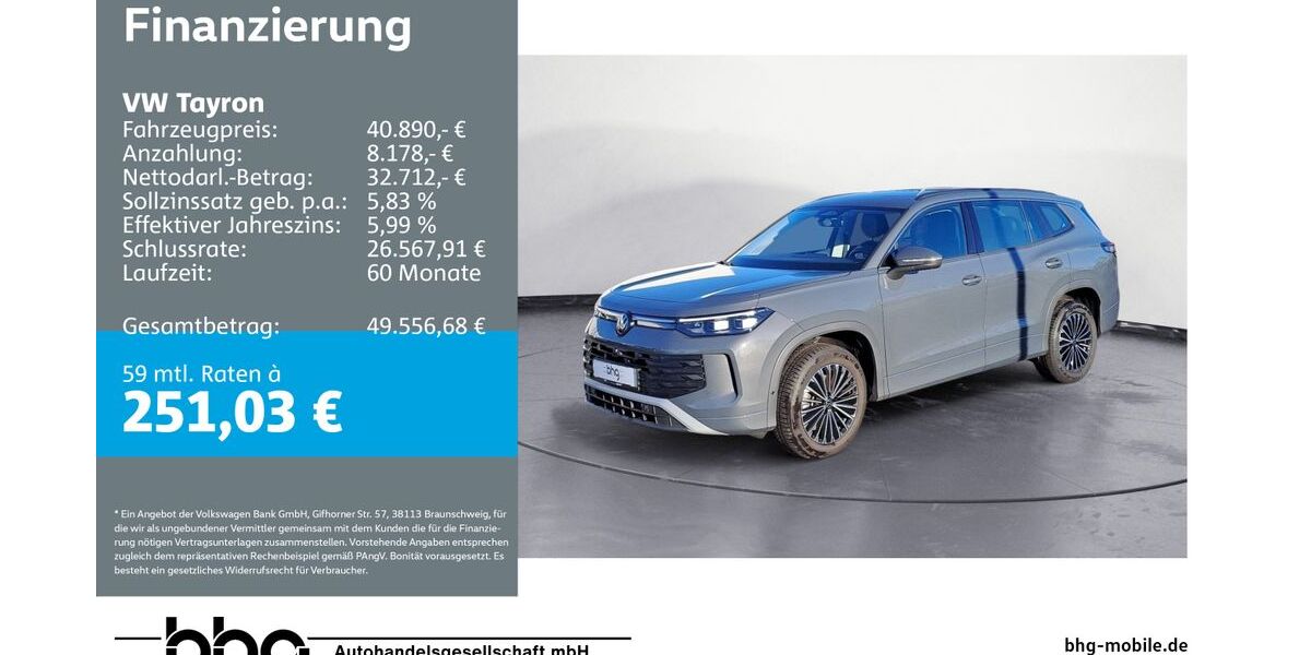 VW Tayron 25.430 km 40.320 &euro; Durmersheim 76448