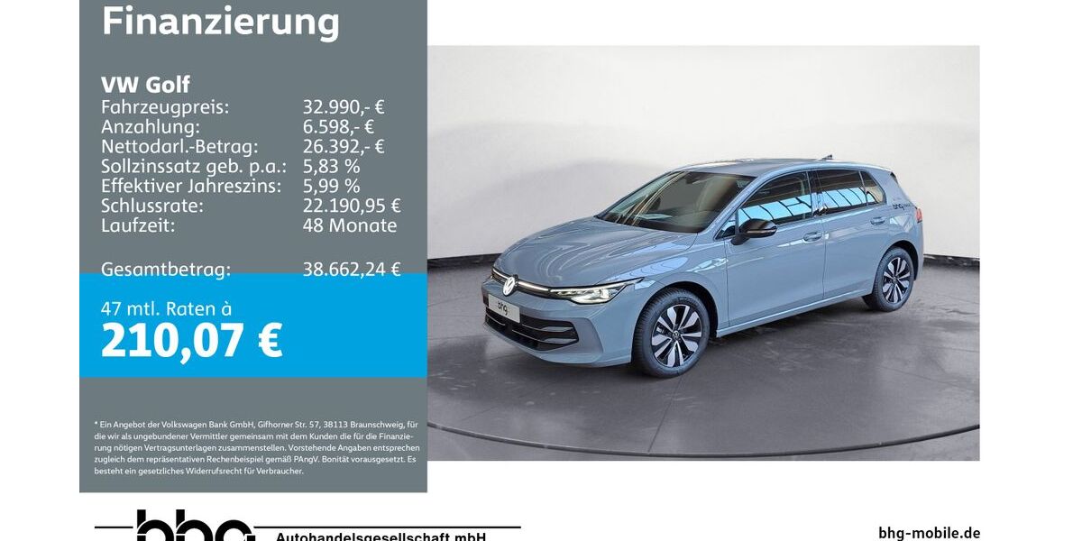 VW Golf 9.131 km 32.990 &euro; Ettlingen 76275