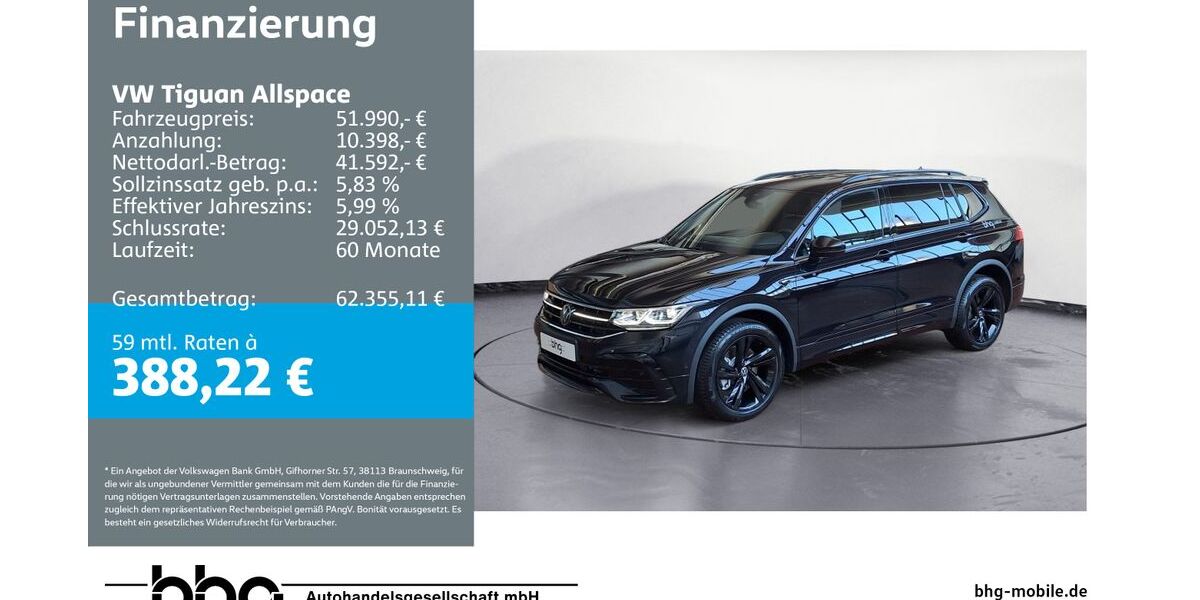 VW Tiguan Allspace 6.000 km 51.990 &euro; Ettlingen 76275