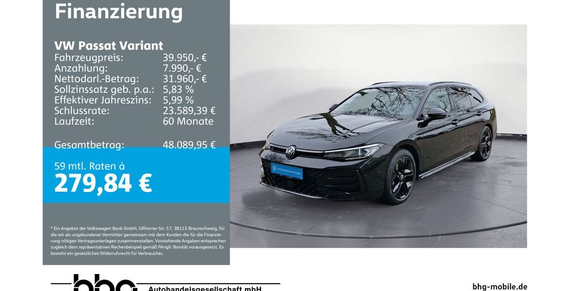 VW Passat Variant 20.638 km 39.950 &euro; Bühl 77815