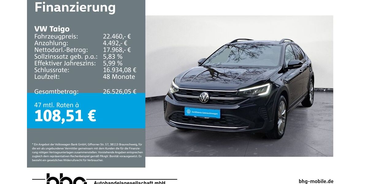 VW Taigo 23.989 km 22.290 &euro; Bühl 77815