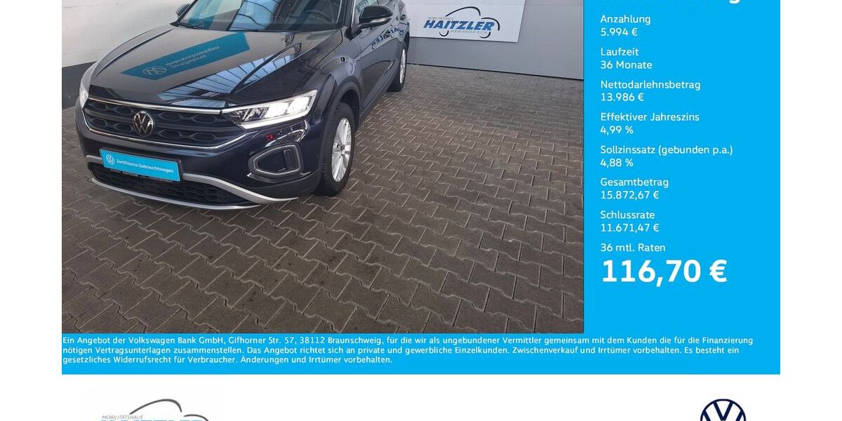 VW T-Roc 43.238 km 19.980 &euro; Gernsbach 76593