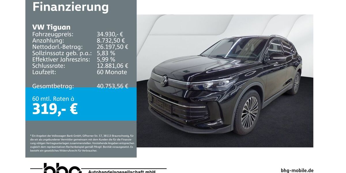 VW Tiguan 25.946 km 34.930 &euro; Ettlingen 76275