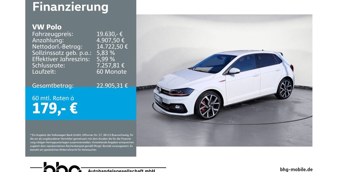 VW Polo 57.377 km 18.760 &euro; Durmersheim 76448