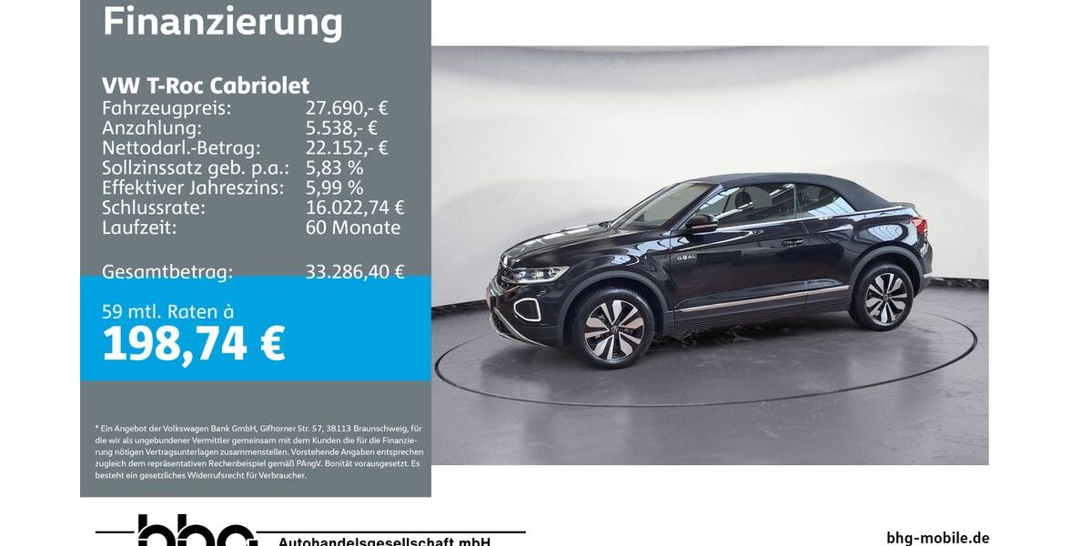 VW T-Roc 6.304 km 27.690 &euro; Ettlingen 76275