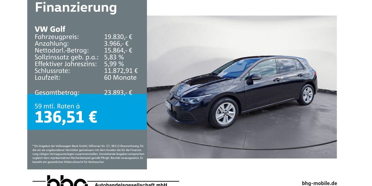 VW Golf 50.273 km 19.830 &euro; Ettlingen 76275