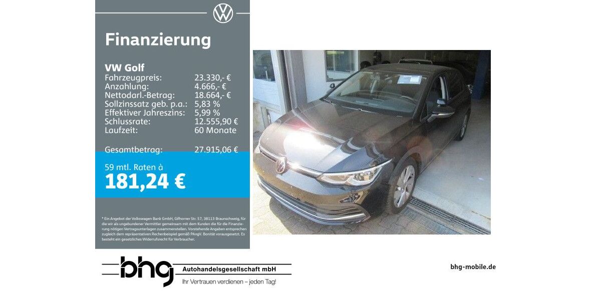 VW Golf 101.470 km 22.860 &euro; Bühl 77815